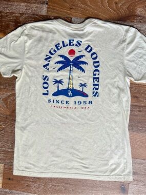 Baseballism MLB Los Angeles LA Dodgers Palm Tree Baseball T-Shirt Tee / Men’s L
